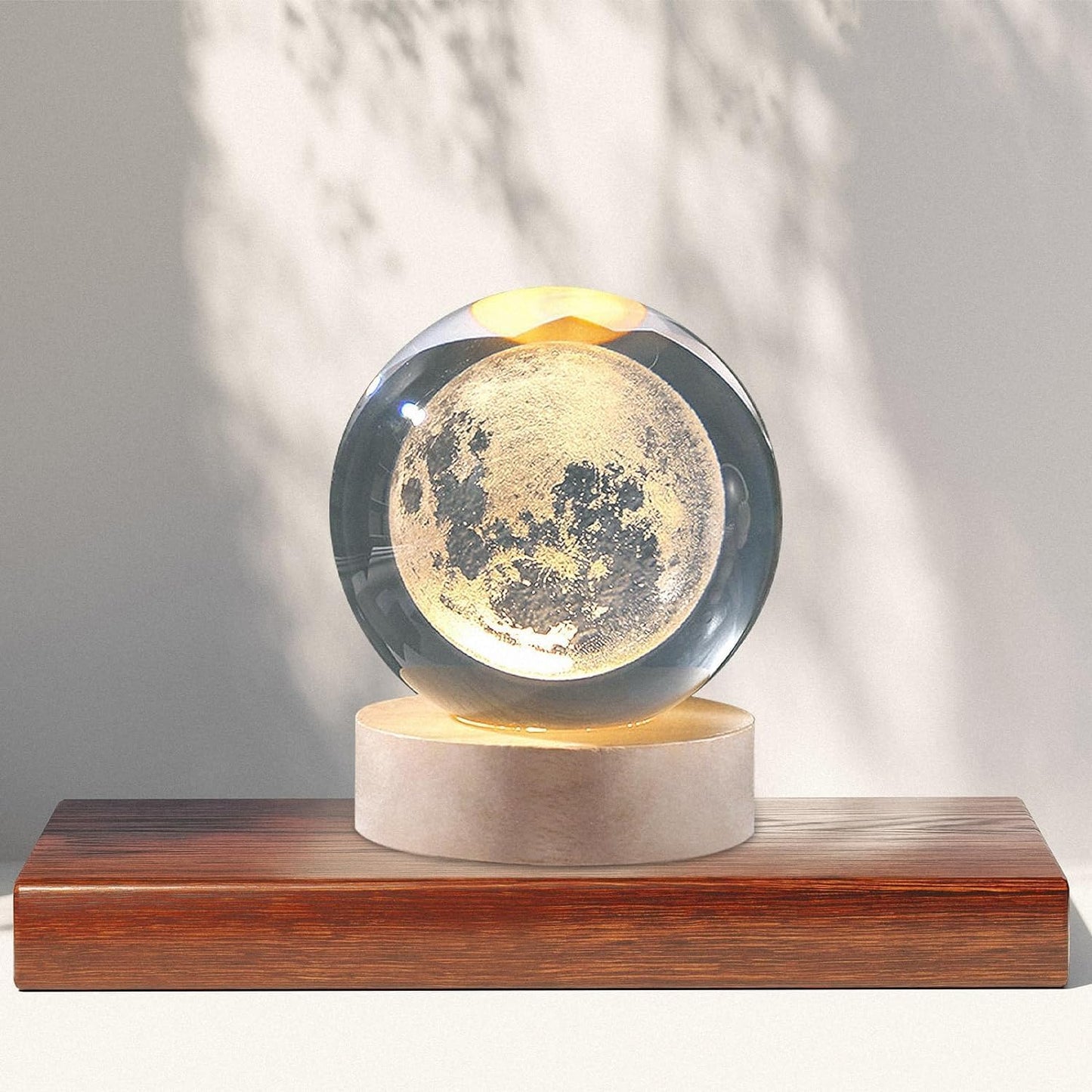 3D Moon Crystal LED Night Lamp