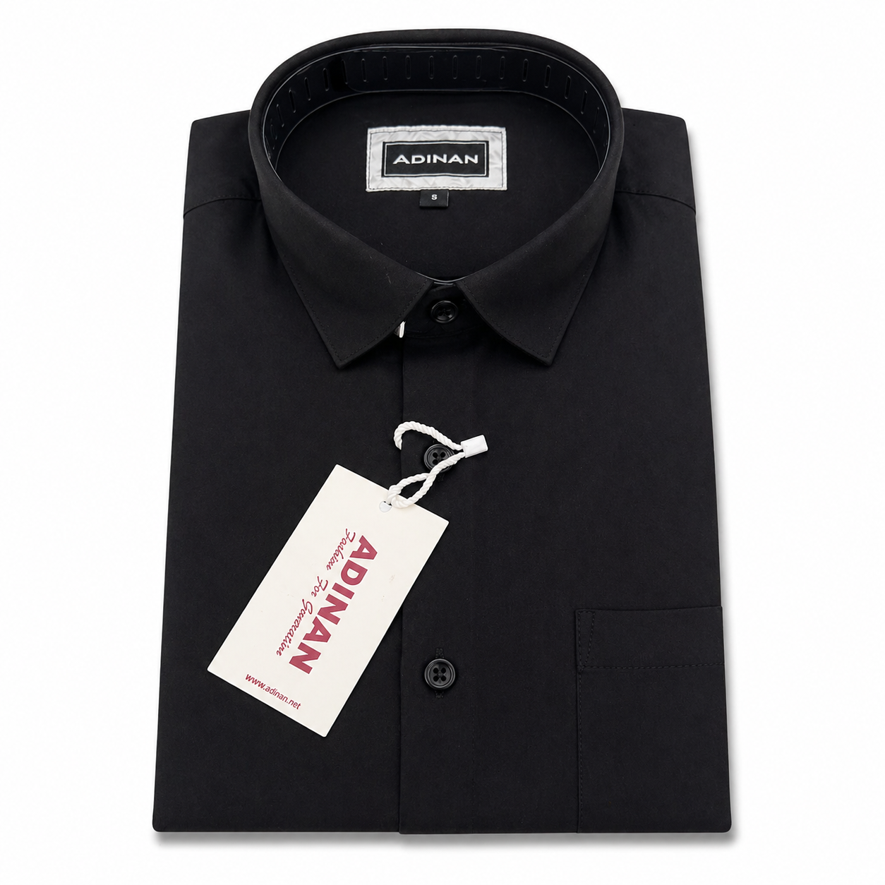 Black Premium Cotton Formal Slim Fit Shirt