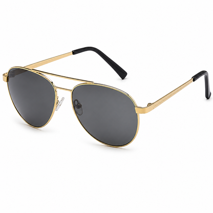 Classic Gold Frame Aviator Sunglasses for Men