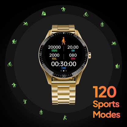 Luxury Gold Stainless Steel Analog Wrist Watch