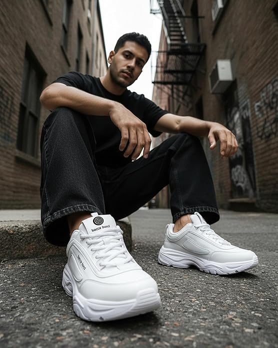 Premium White Chunky Casual Sneakers Shoes