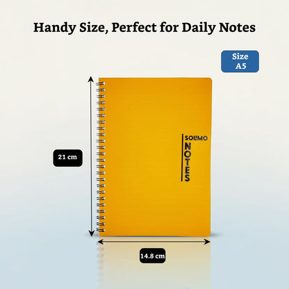 Colorful Spiral Bound A4 Ruled Notebook Pack
