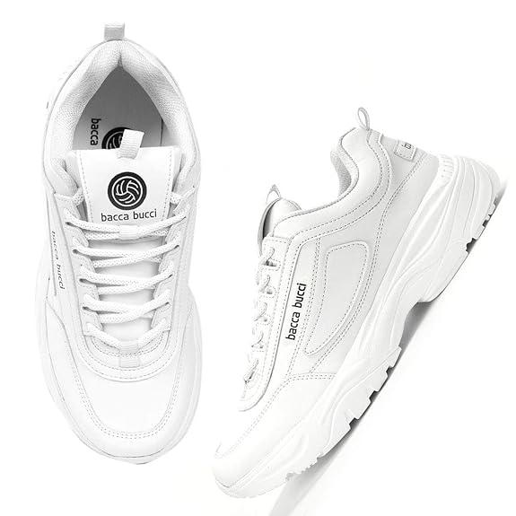 Premium White Chunky Casual Sneakers Shoes