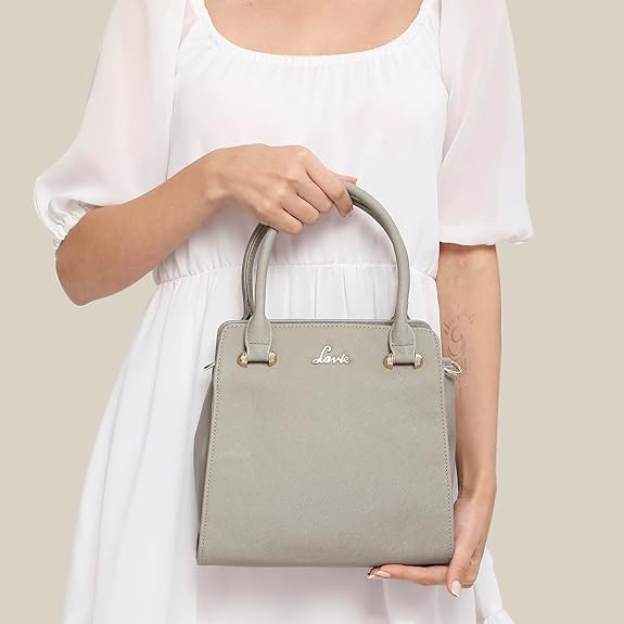 Elegant Grey Structured Handbag for Women