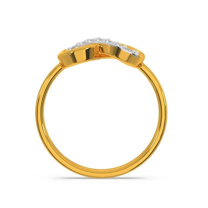 Gold Plated Infinity Diamond Elegant Ring