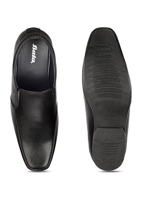 Classic Black Formal Slip-On Leather Shoes
