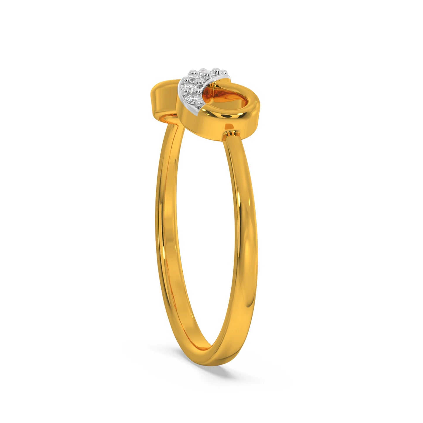 Gold Plated Infinity Diamond Elegant Ring