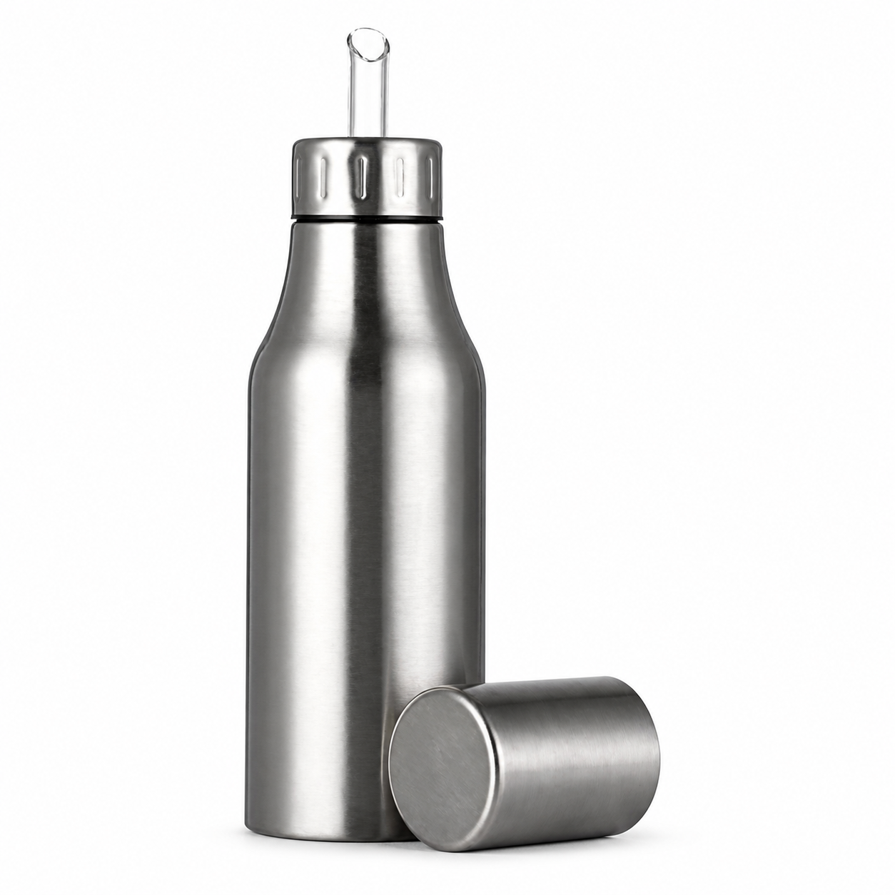 Stainless Steel Oil Dispenser Bottle with Spout