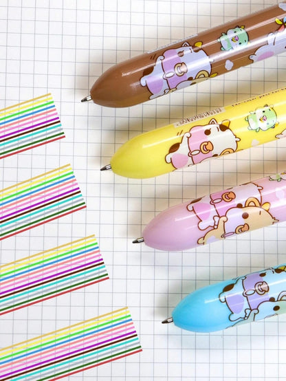 Cute Cartoon Multi Color Pen For Kids