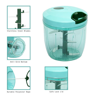 Manual Vegetable Chopper with Multipurpose Blades
