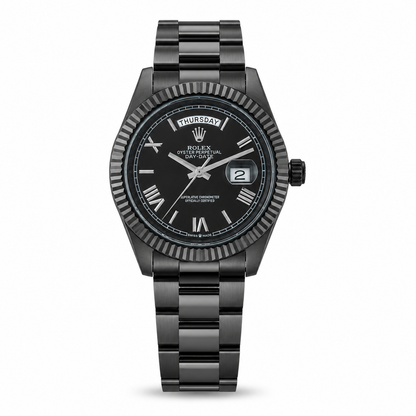Matte Black Luxury Stainless Steel Watch