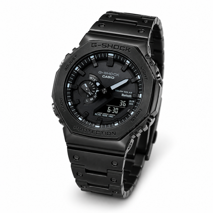 Matte Black Stainless Steel Smart Sports Watch
