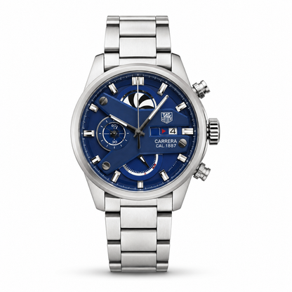 Royal Blue Stainless Steel Luxury Watch