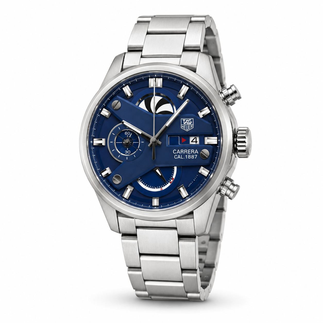 Royal Blue Stainless Steel Luxury Watch