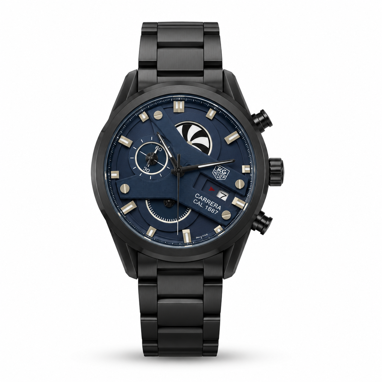 Midnight Blue Luxury Steel Watch