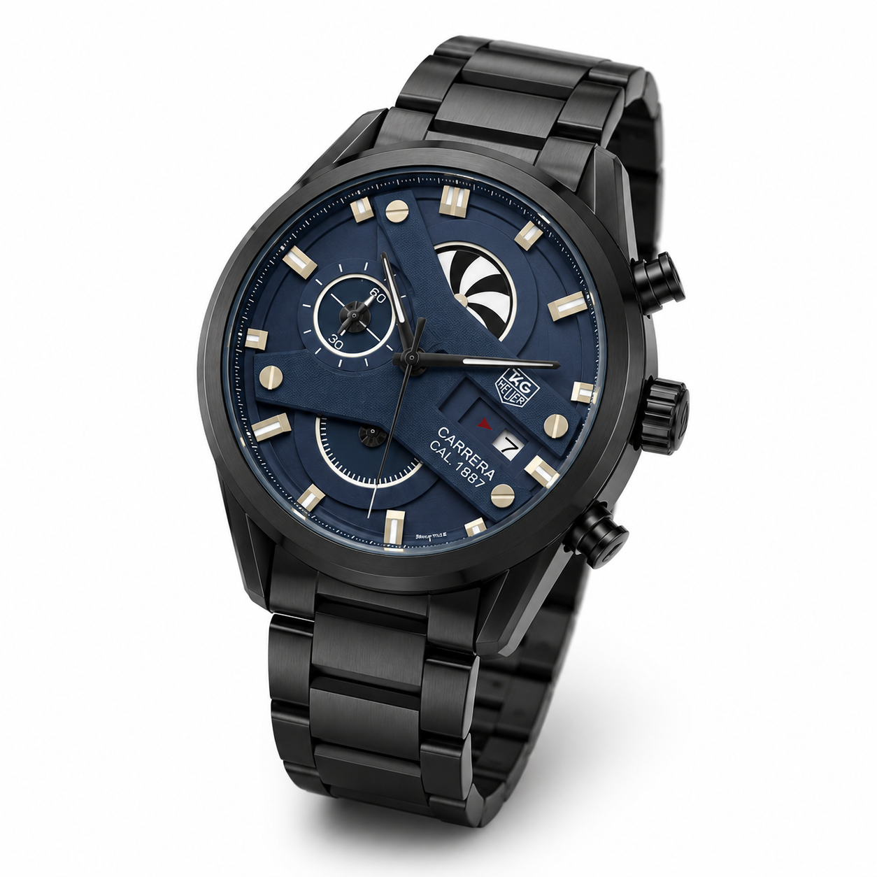 Midnight Blue Luxury Steel Watch