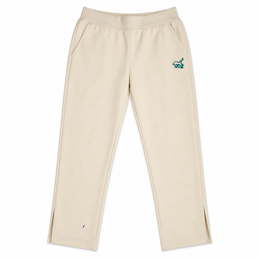Beige Comfort Fit Casual Lounge Trousers