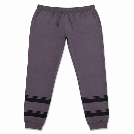 Grey Cotton Slim Fit Casual Jogger Pants