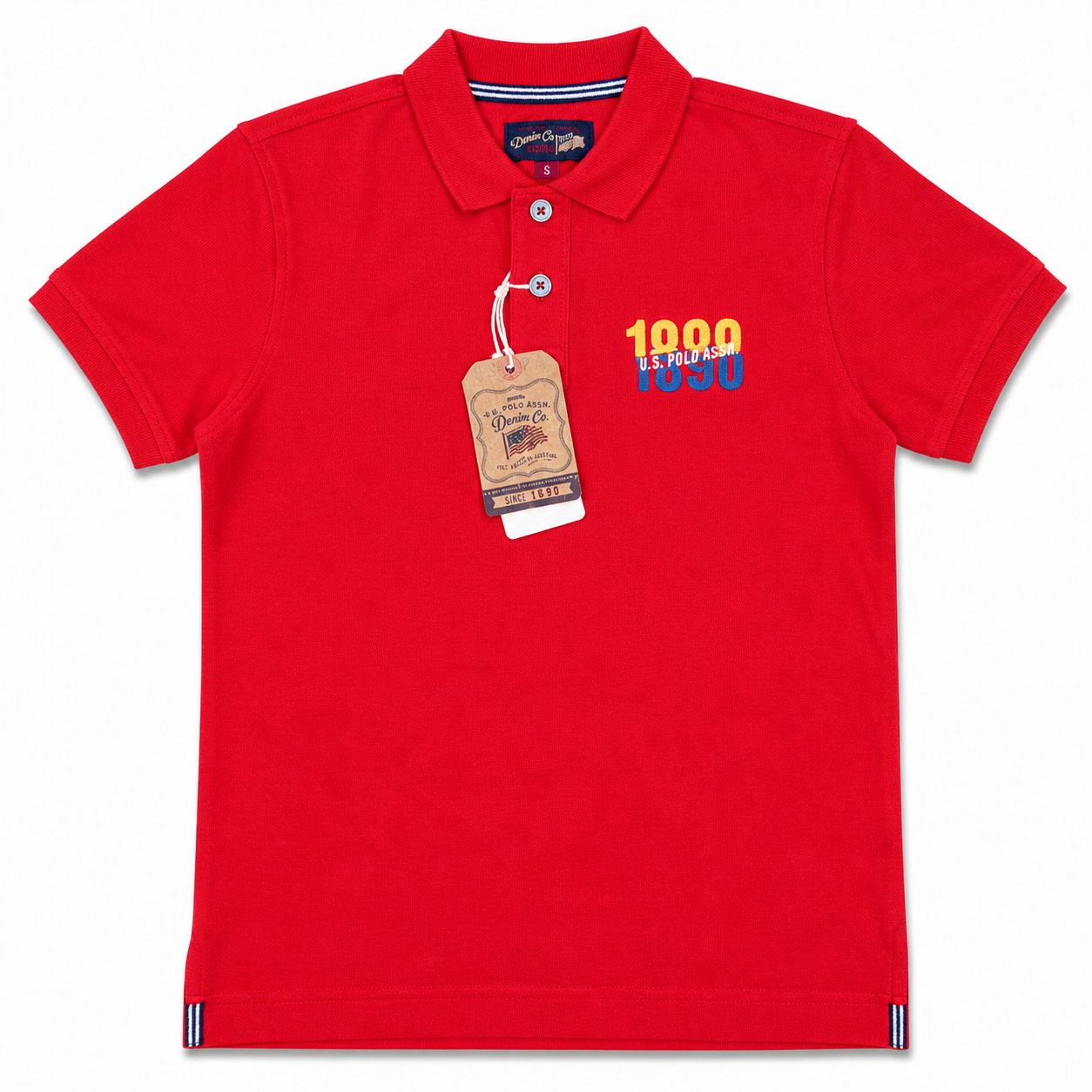 Red Classic Cotton Polo T-Shirt