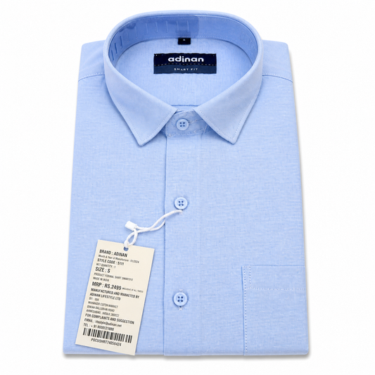 Light Blue Premium Cotton Formal Shirt