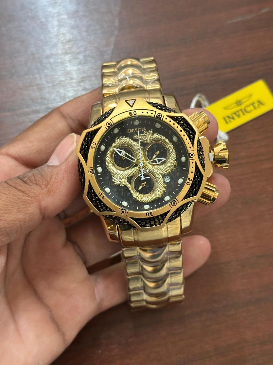 Premium Gold Dragon Luxury Analog Watch