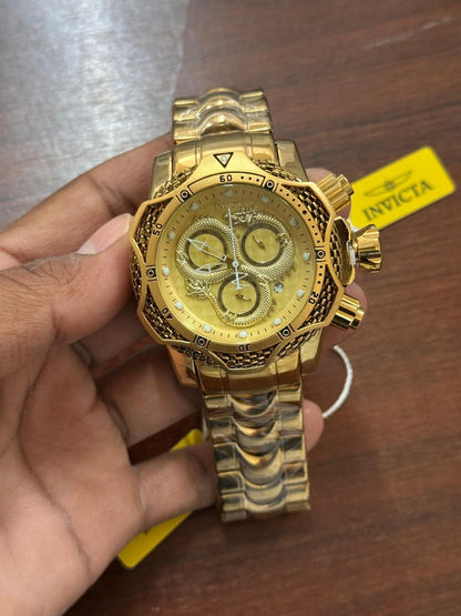 Premium Gold Dragon Luxury Analog Watch