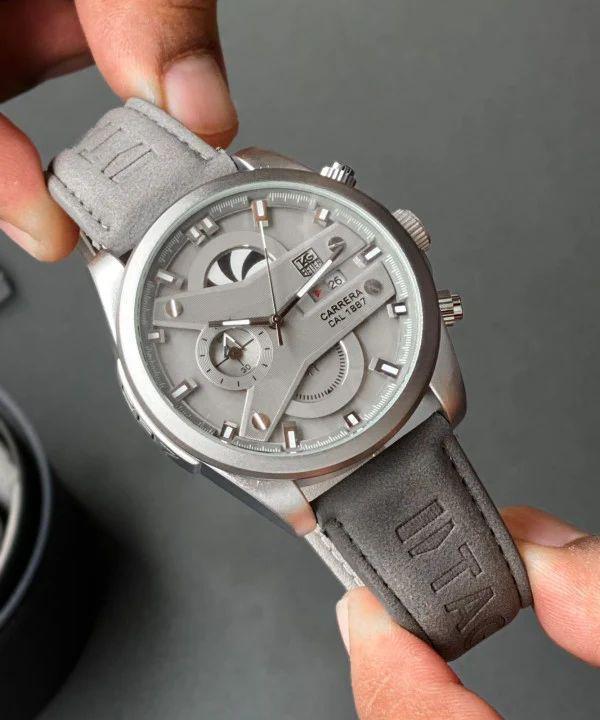 Silver Grey Premium Chronograph Watch