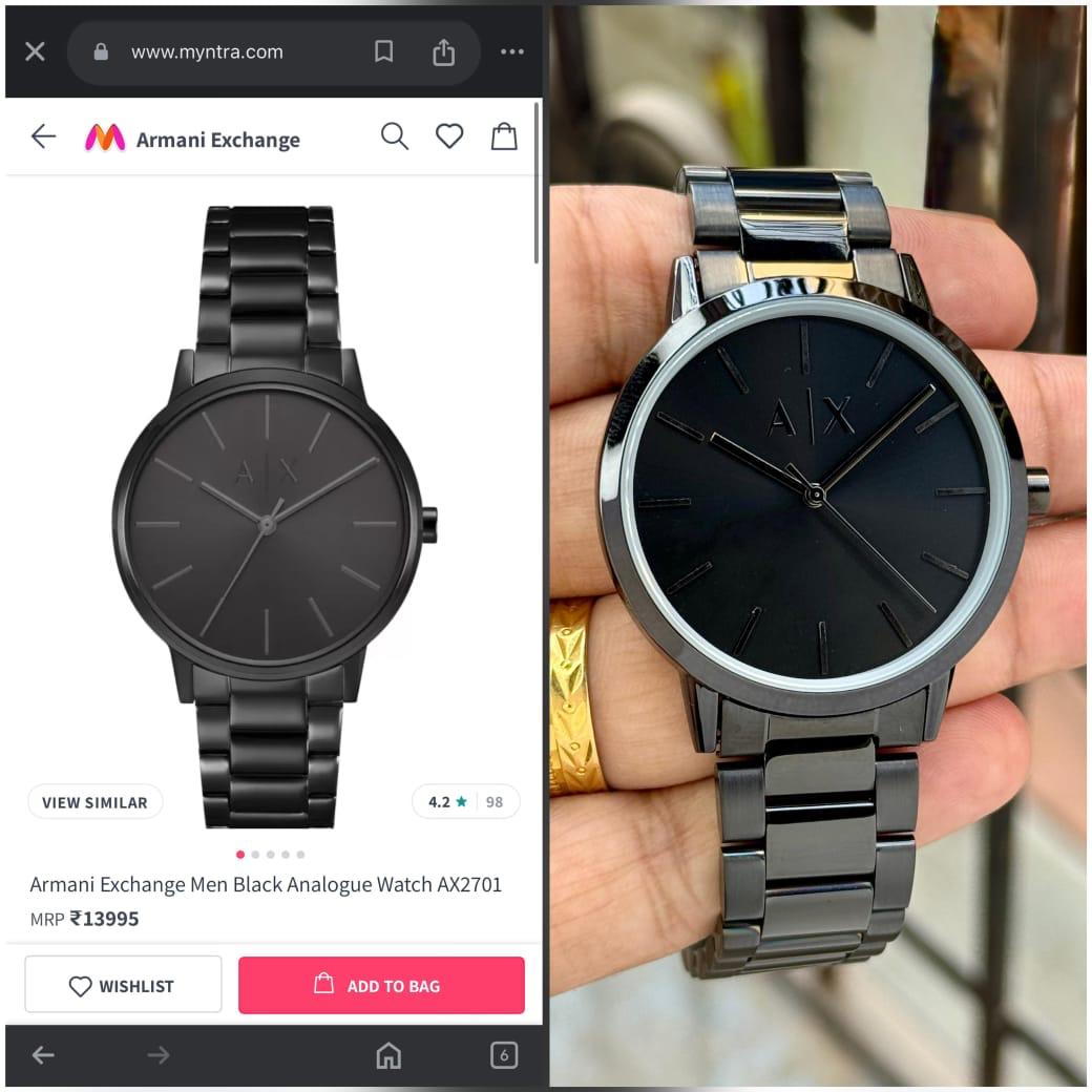 Matte Black Minimalist Steel Watch