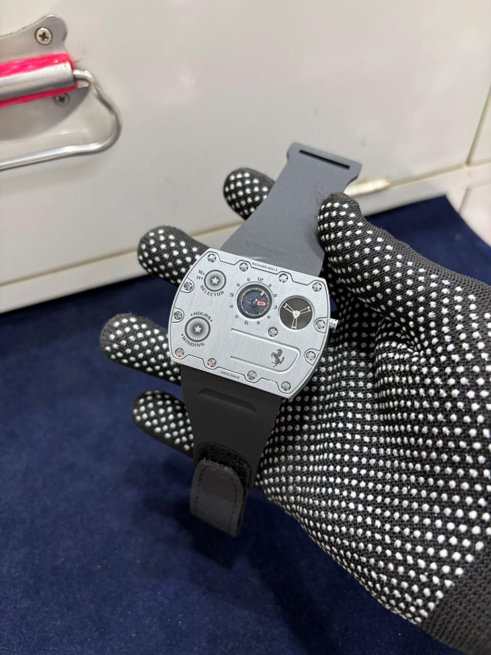 Premium Green Strap Square Dial Watch