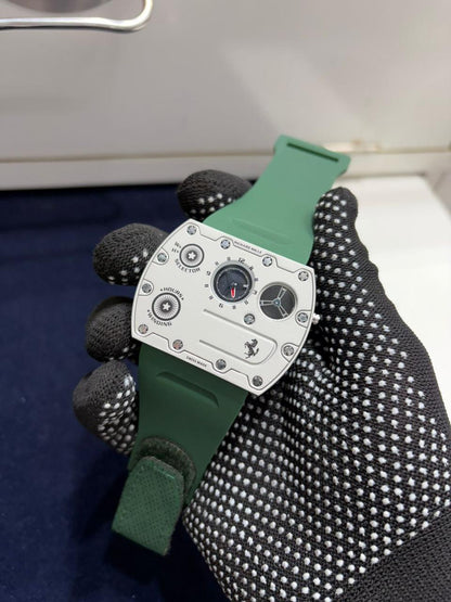 Premium Green Strap Square Dial Watch