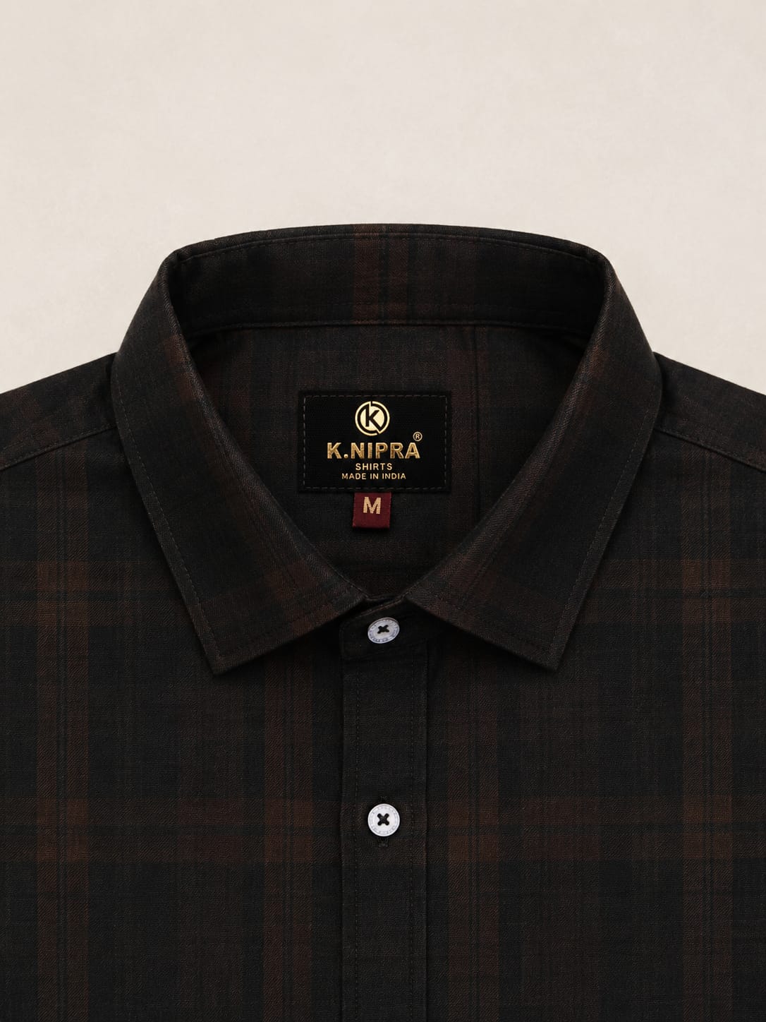 dark brown & black shirt for men