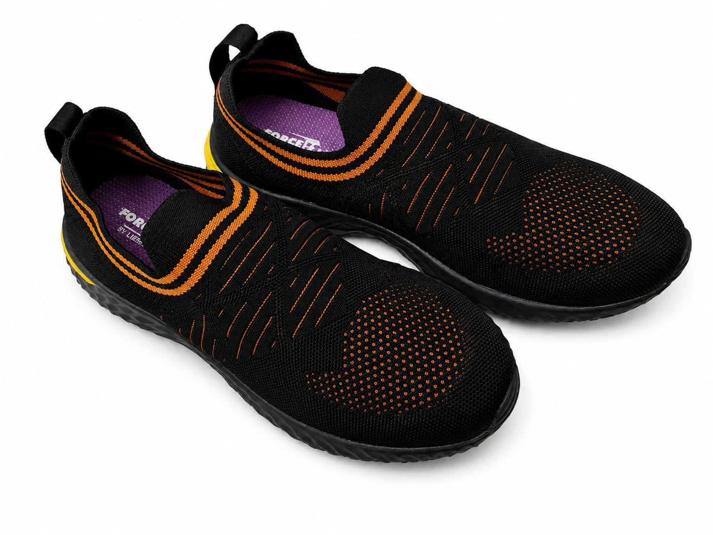 force 10 black running shoes