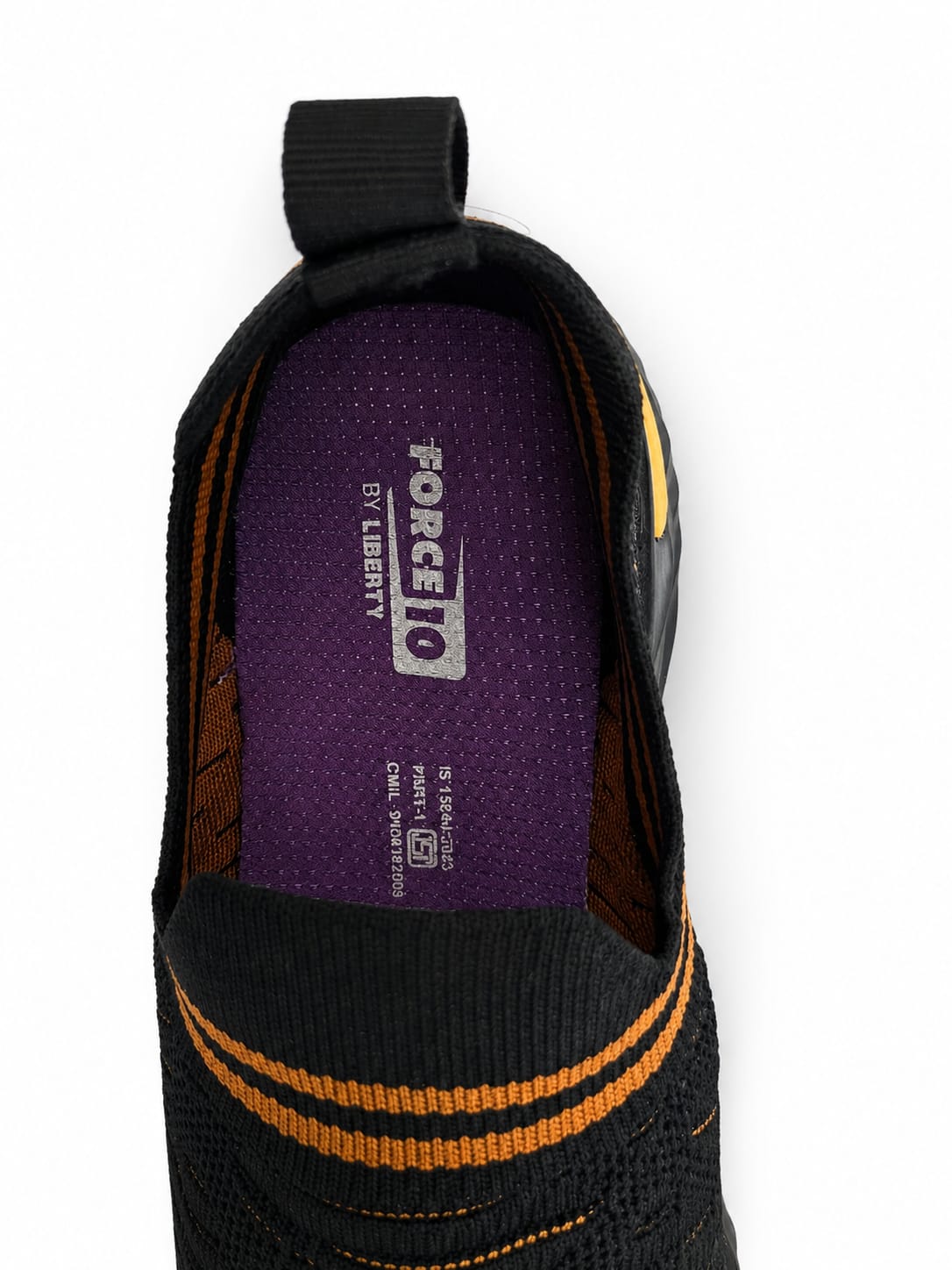 force 10 black running shoes