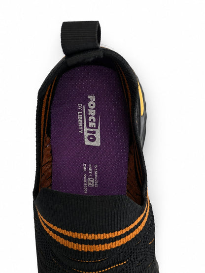 force 10 black running shoes